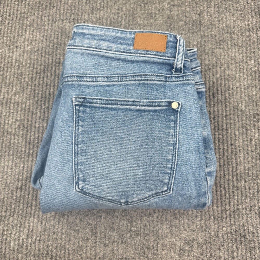 Judy Blue Jeans Women 11/30 Light Blue Relaxed Fit Stretch Denim